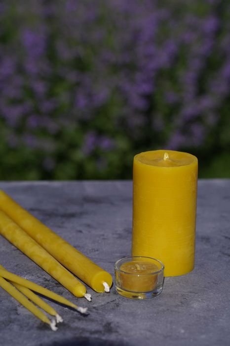 Świeca z wosku pszczelego. Wysokogatunkowy wosk, ręczne wykonanie!