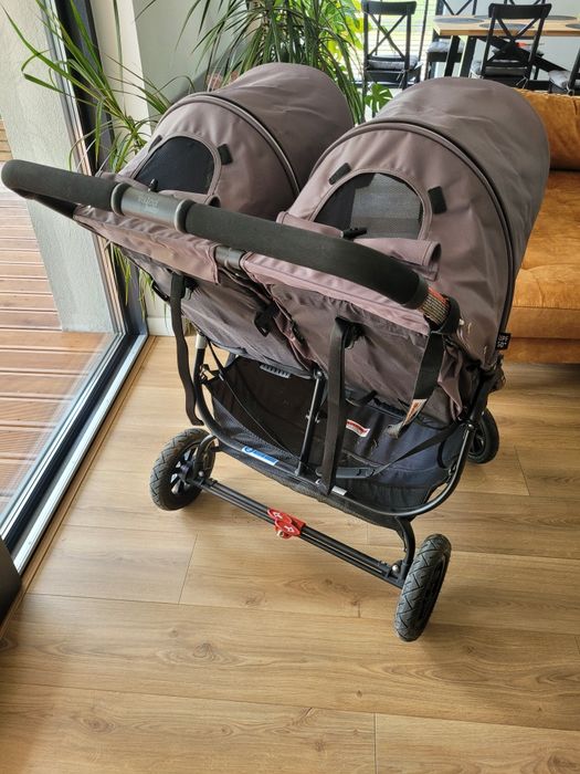 Wozek podwojny spacerowka Valco Snap Duo Sport Grey Dove blizniaczy ro