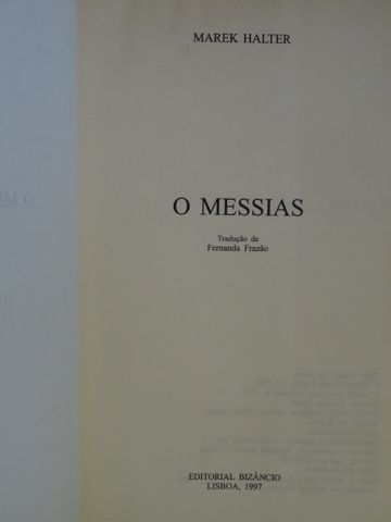 O Messias de Marek Halter - Vários Livros