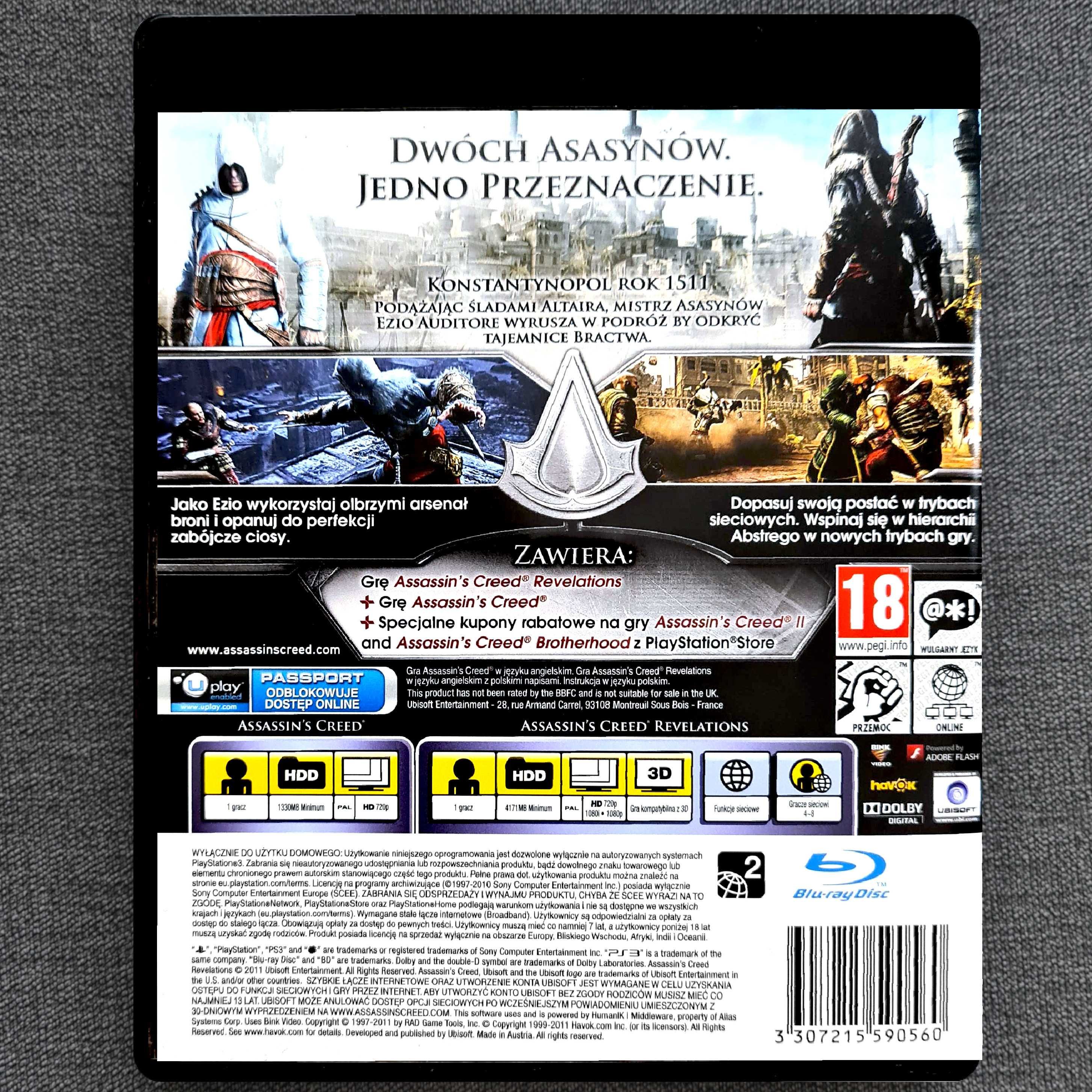 Assassins Creed Revelations PL Ps3 Polskie Napisy