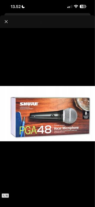 Original Dynamic Microphone SHURE PGA48-XLR