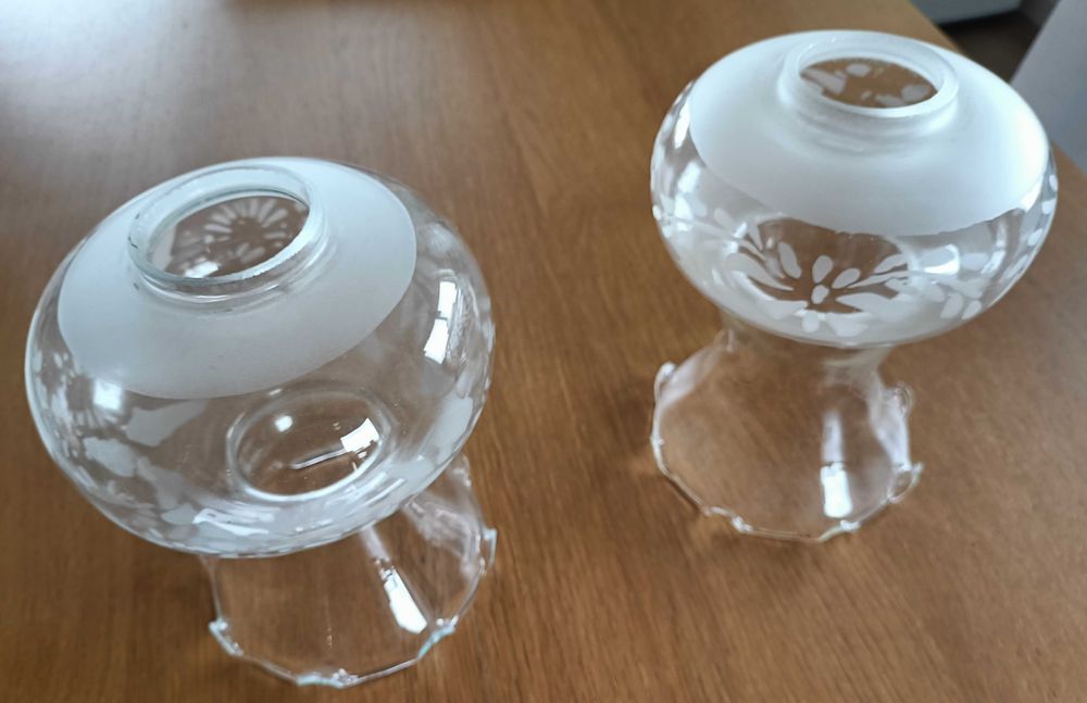 Abajur de vidro, antigos