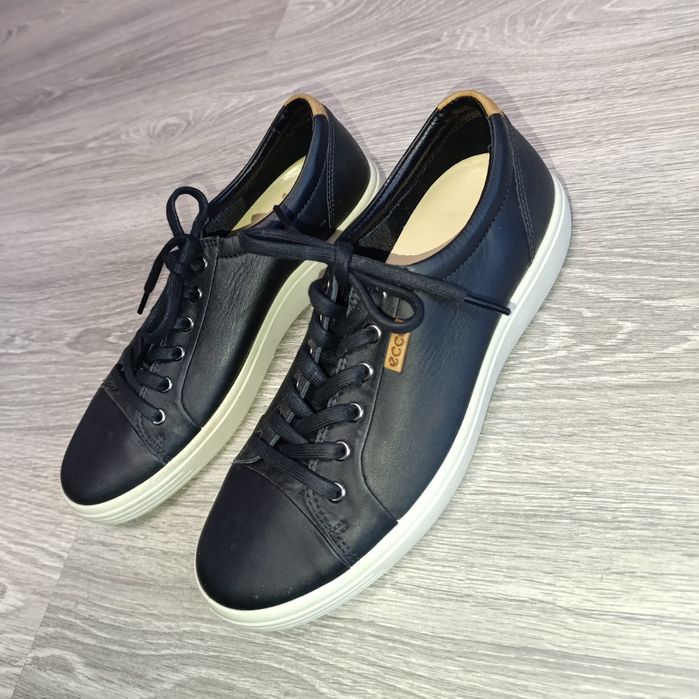 Чоловічі шкіряні кеди Ecco Soft 7