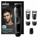maszynka do strzyżenia brody braun series 3 trymer do brody 6 w 1