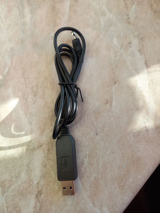 Шнур DC кабель з перетворювачем для роутера живлення від USB повербанк