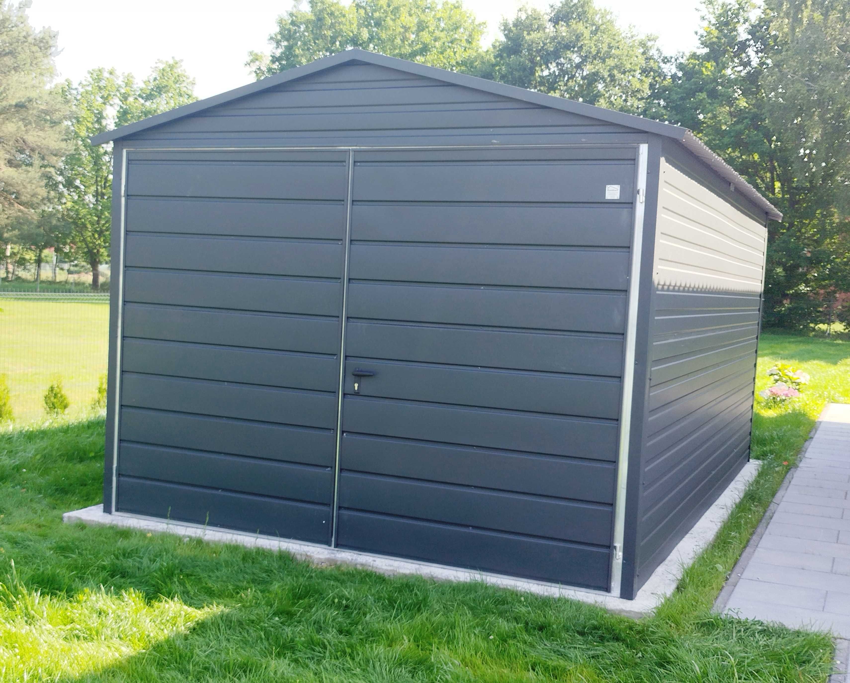 Garaż Blaszany Standard 3x5 ANTRACYT OCYNK