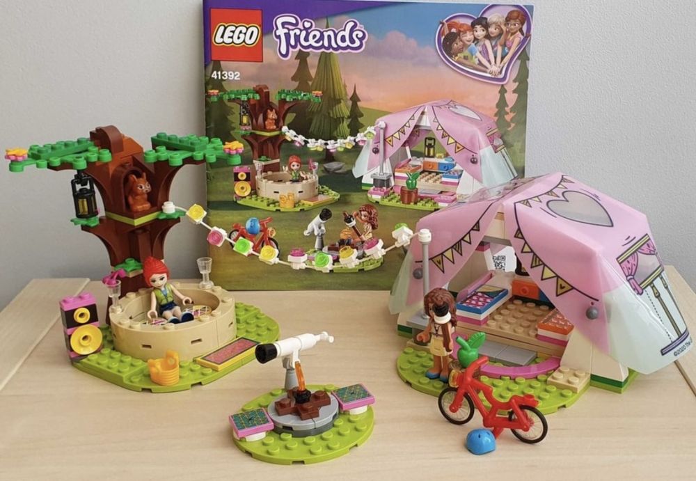 Lego Friends 41392 luksusowy kamping namiot z pudełkiem