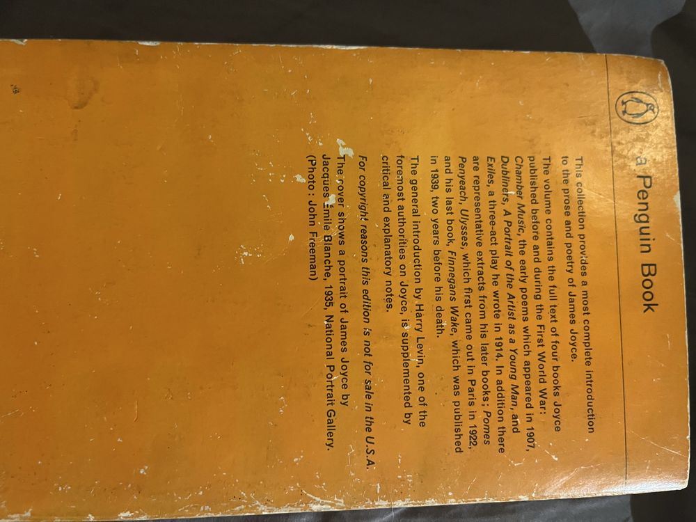 The Essential James Joyce edited by Harry Levin MNP