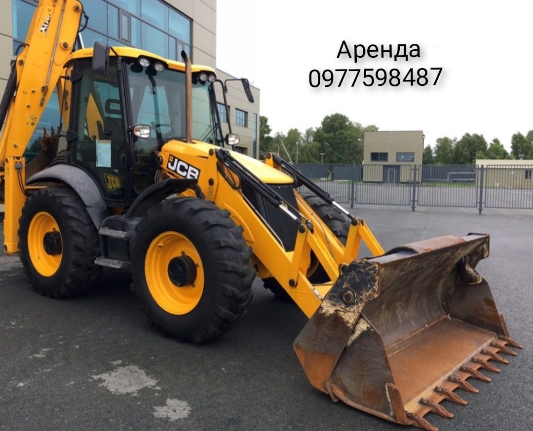 Оренда спец техніки, екскаватор  JCB 4CX, самоскид МАЗ 20т