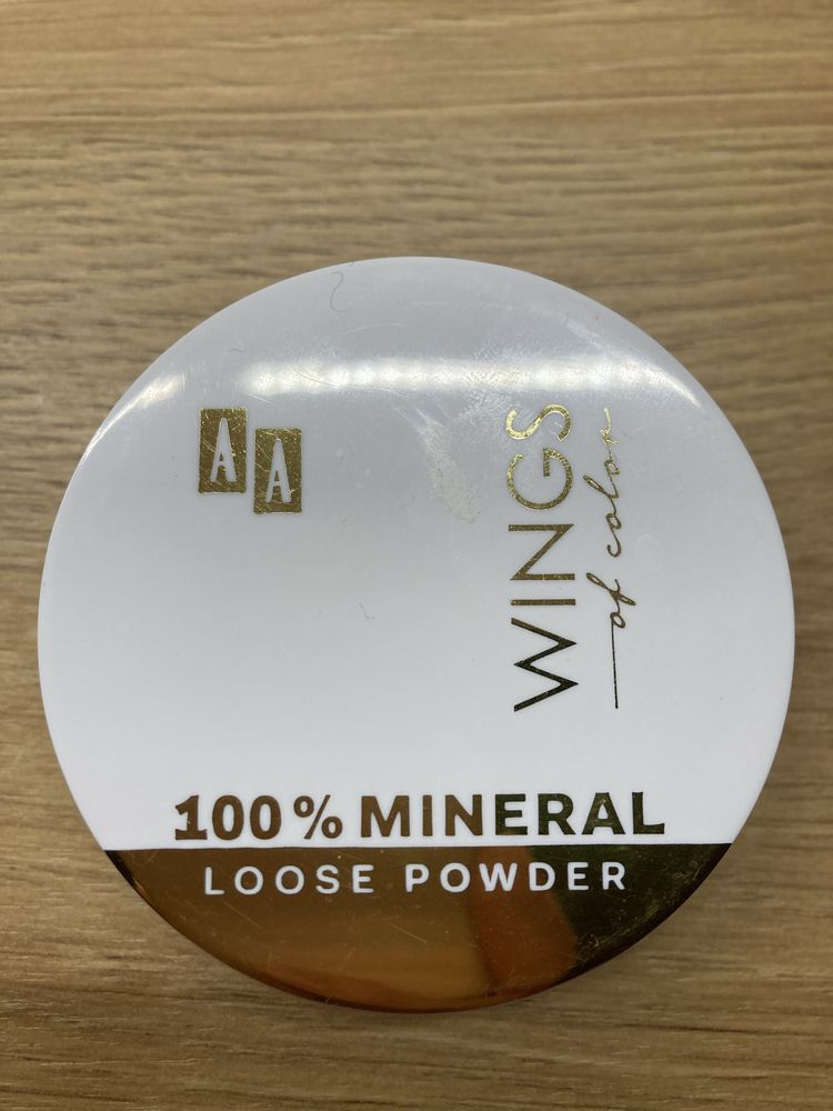 NOWY loose powder puder sypki AA 100% mineral wings of color