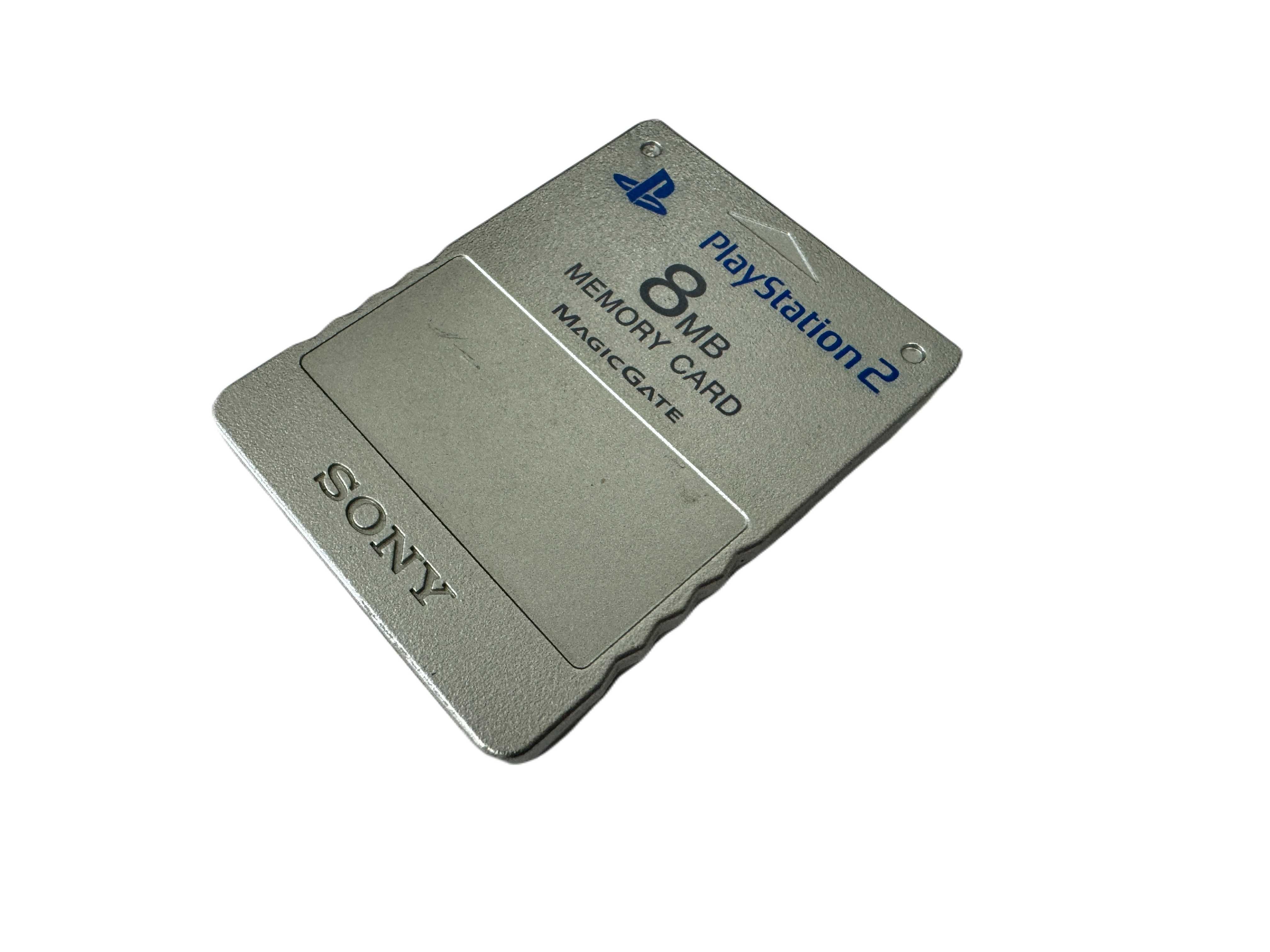 Karta pamięci Memory Card PS2 8 mb srebrna ORYGINAŁ SUPER STAN