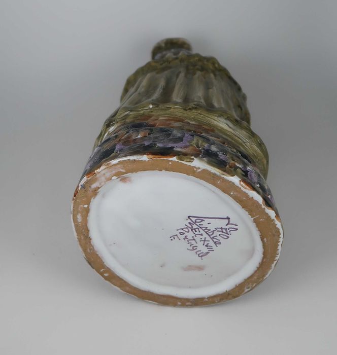 Garrafa em faiança de Coimbra VAO - Viúva Alfredo Oliveira