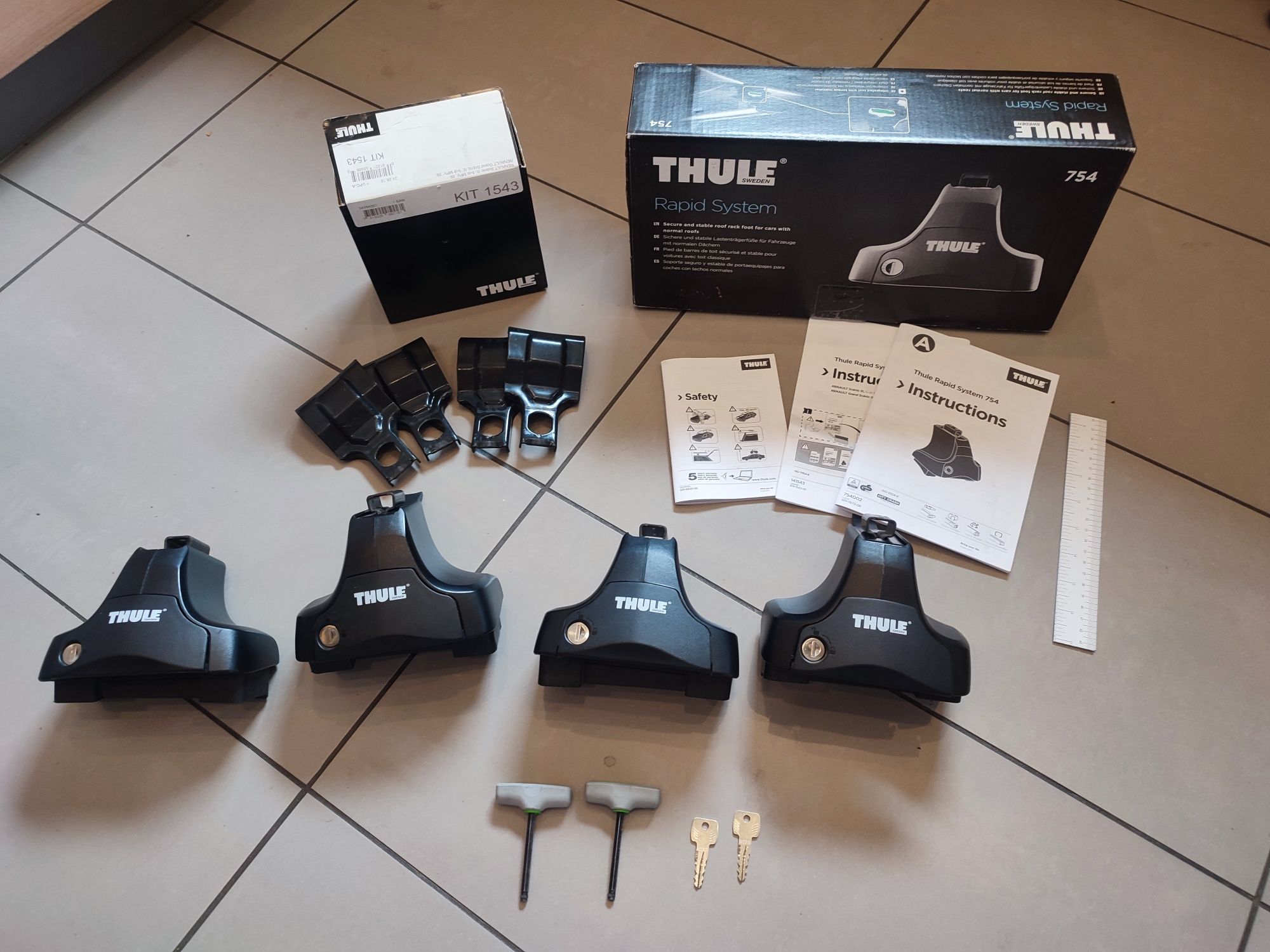 Zestaw Thule Rapid 754 + KIT 1543 do scenic 3