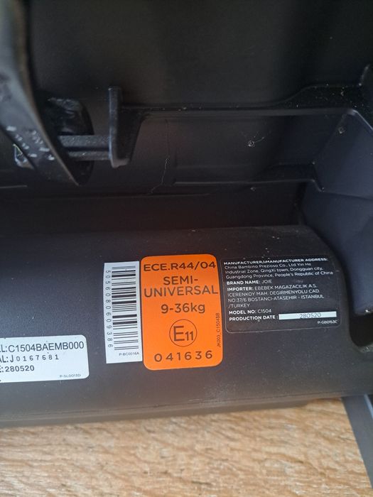 Fotelik Joie 9-36 isofix