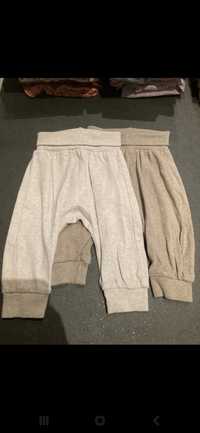 Spodnie bawełniane h&m 68