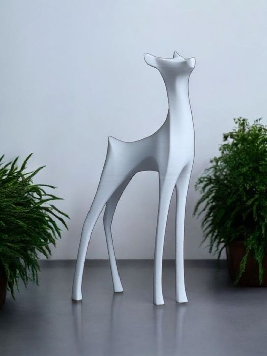 Zestaw Eleganckich Figurek Dekoracyjnych - Jeleń i Łania (2 szt.)