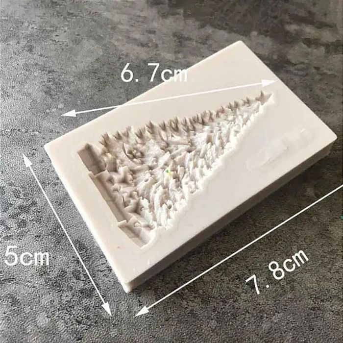 Молд, форма силіконова новрічна, ялинки, зима. Для смоли/кондитерська.