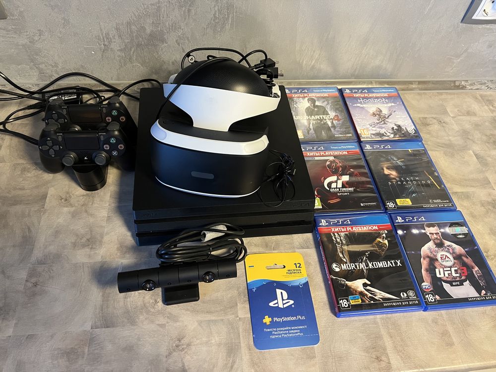 Sony PlayStation 4pro 1TB+VRочки