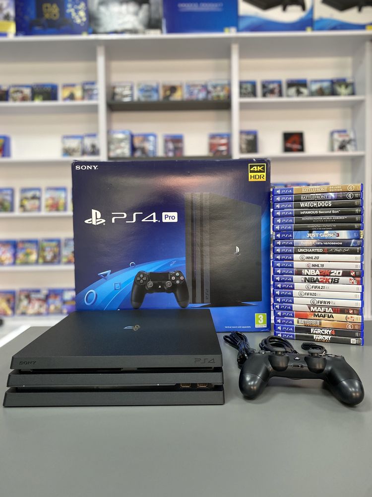 PlayStation 4 Pro + 3 гри на вибір, з гарантією !
