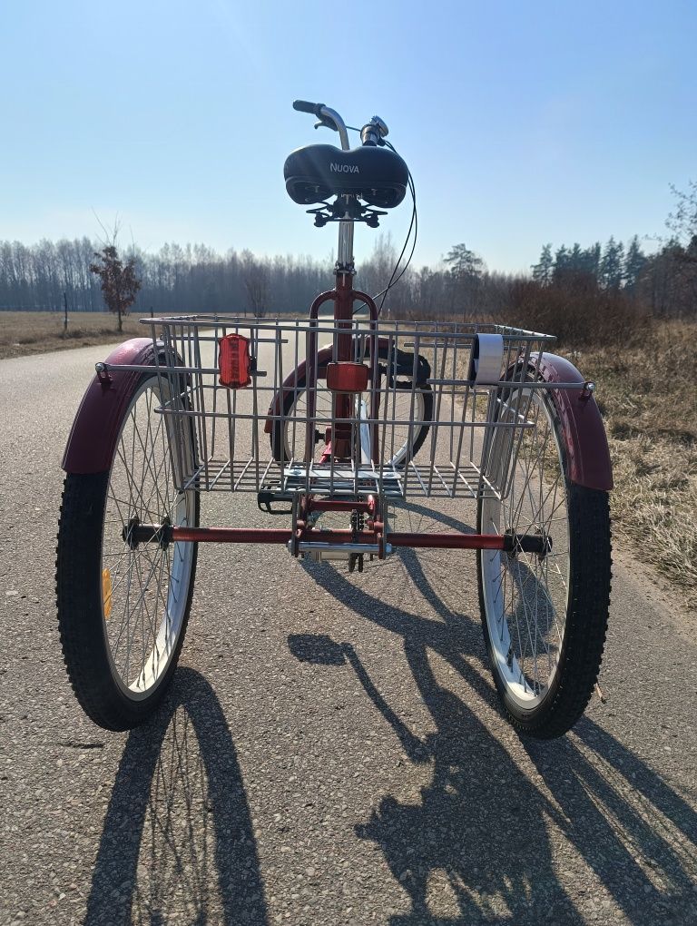 Rower trójkołowy, rehabilitacyjny, Tolek, koła 24