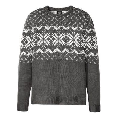 Dopasowany Sweter Pullover ze Wzorem 44-46