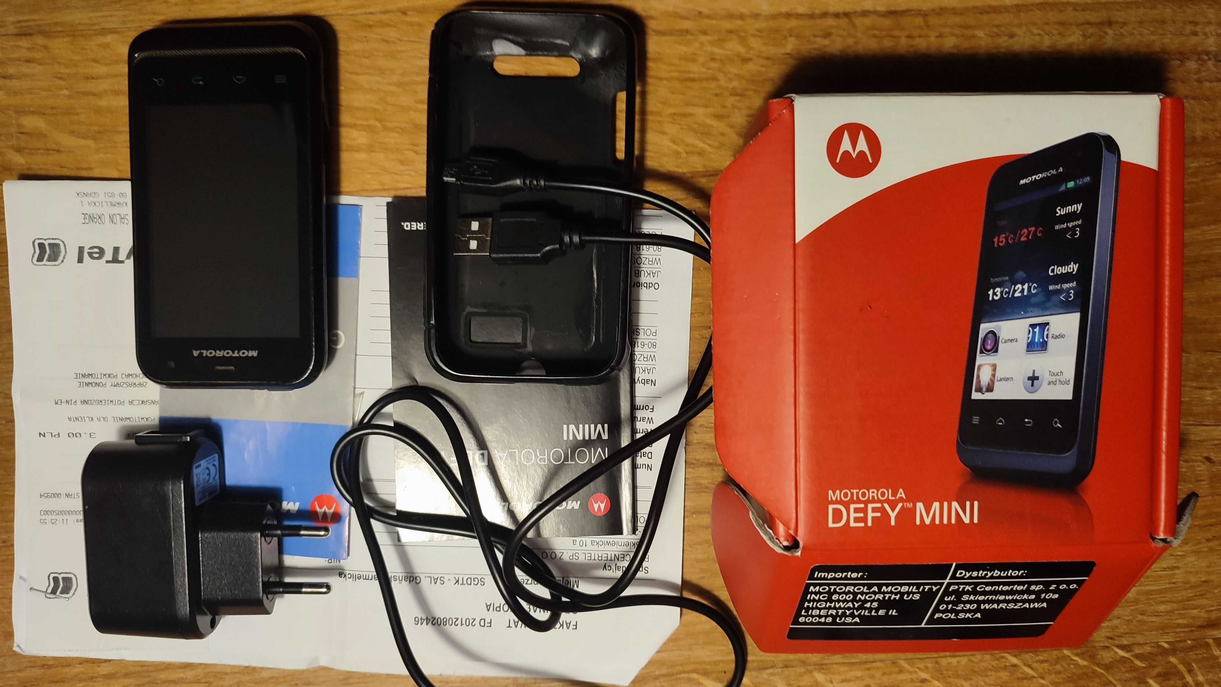 Motorola Defy Mini komplet kolekcjonerski