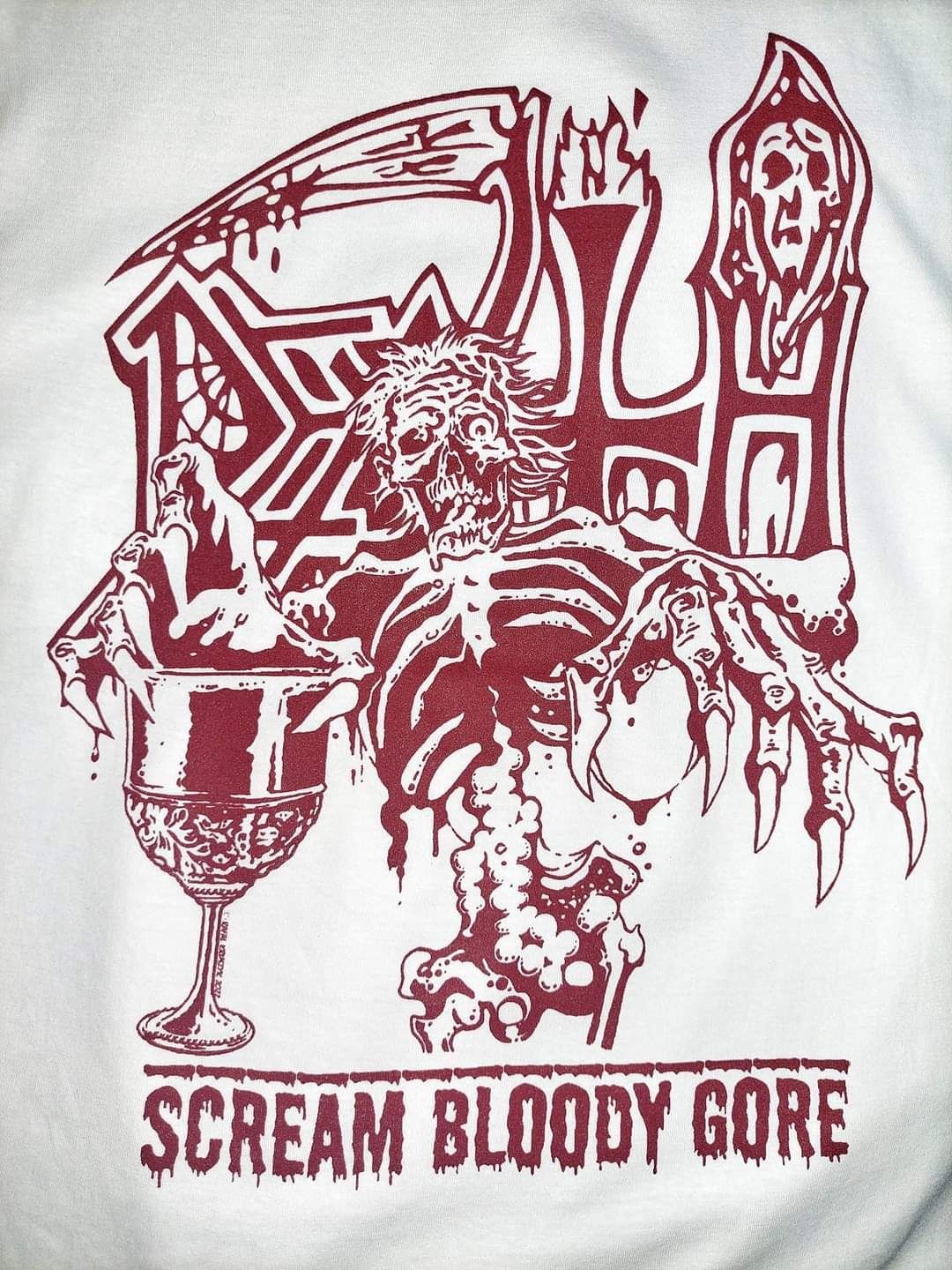 Koszulka DEATH Scream Bloody Gore rozmiar L obituary sepultura autopsy