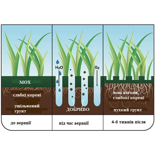 Ручний Аератор скарифікатор  для газону, трави