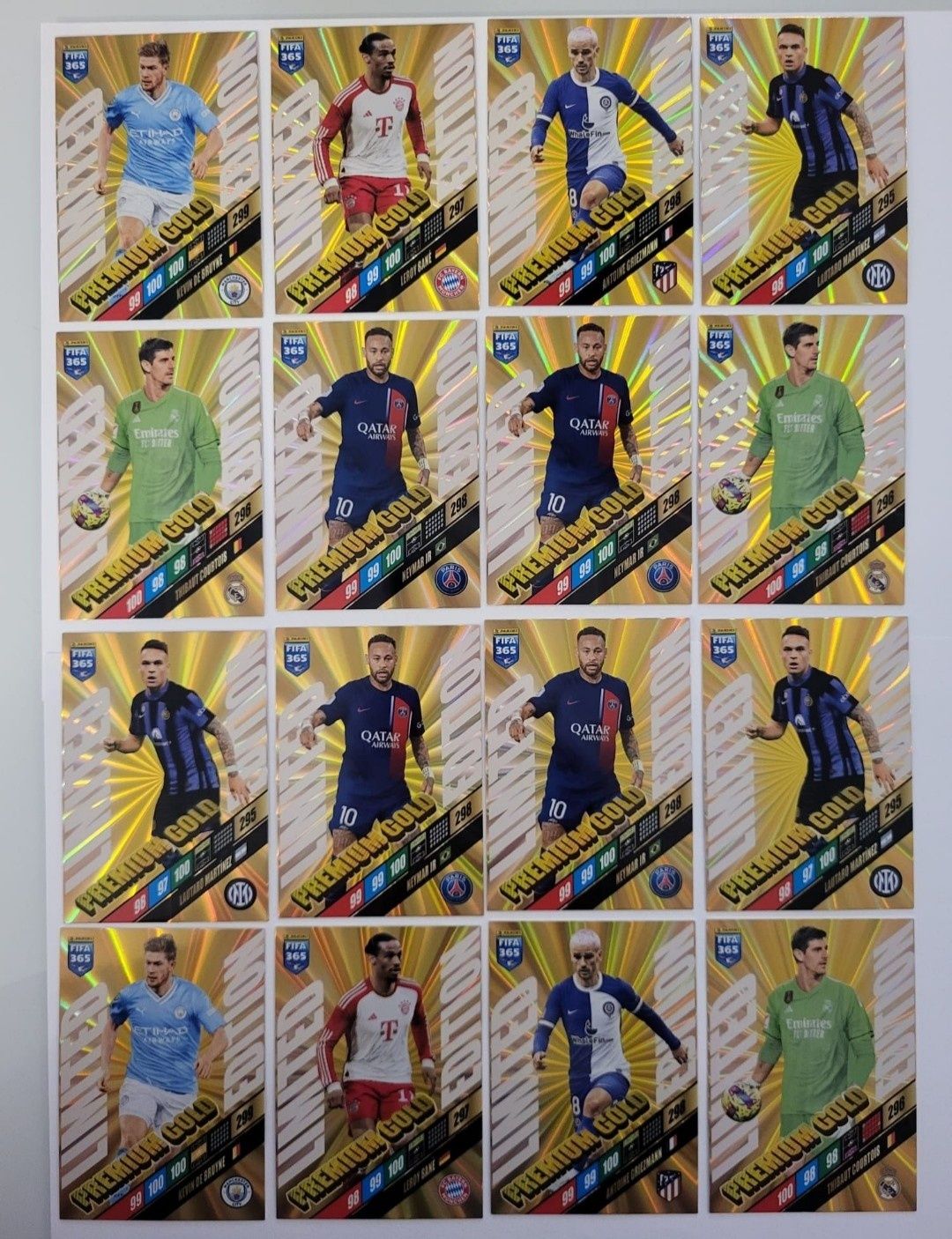 2 x Momentum Rodri & Martinez 2024 panini FIFA 365