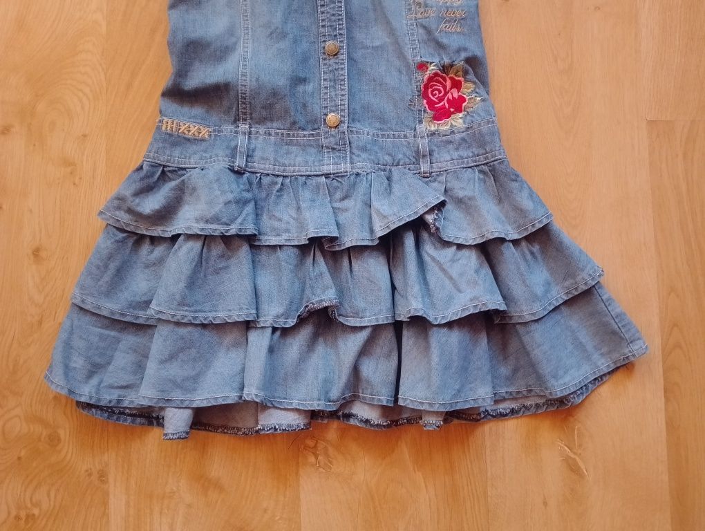 KappAhl sukienka dżinsowa dla dziewczynki r. 152 cm