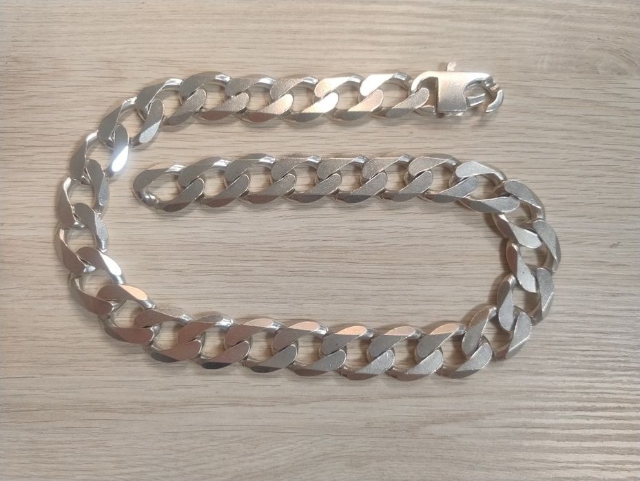 Srebrny łańcuszek pancerka 235 gram pr.925