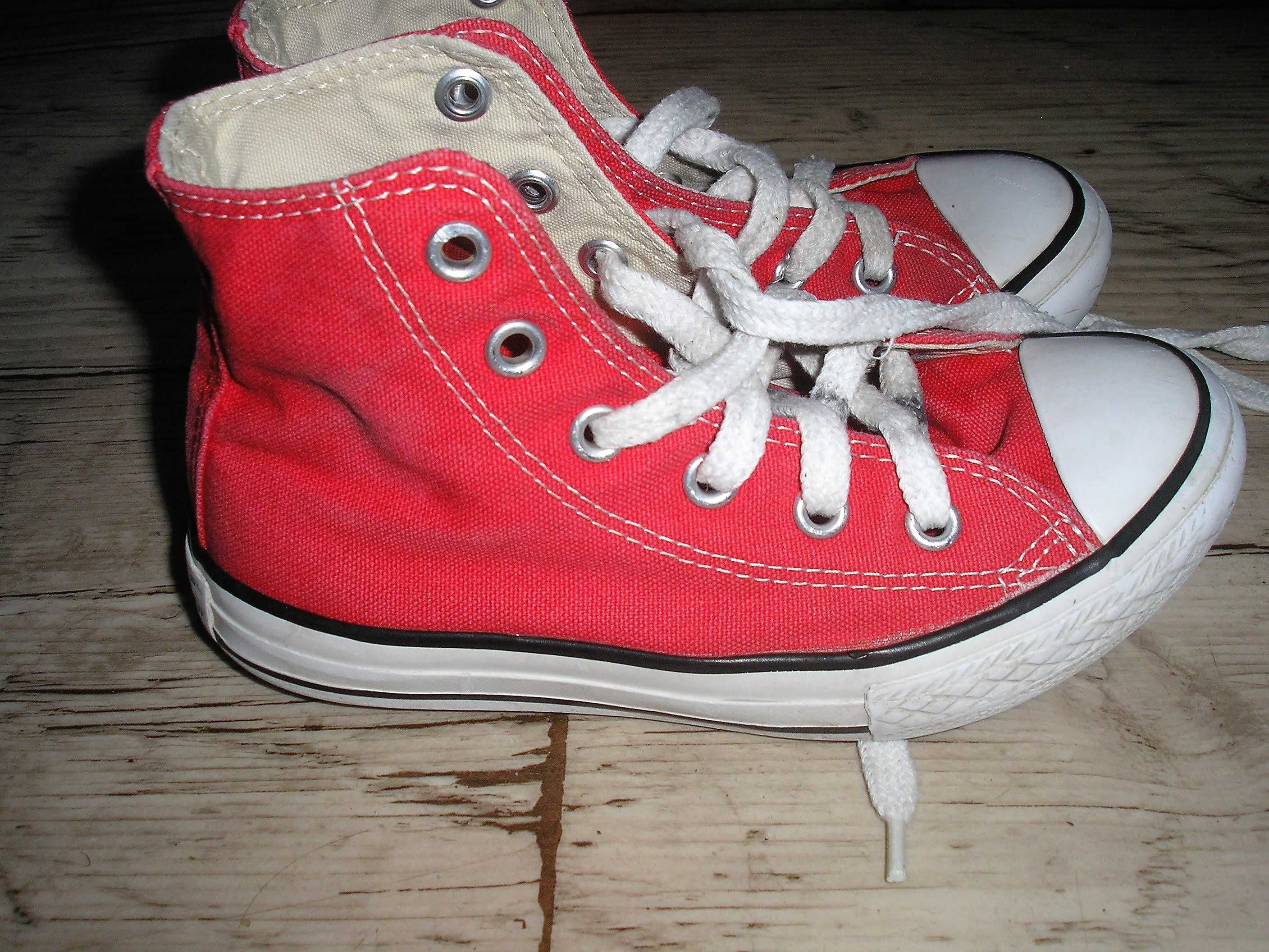 trampki Converse czerwone oryginalne rozm 28,5 wkładka 18,5 cm