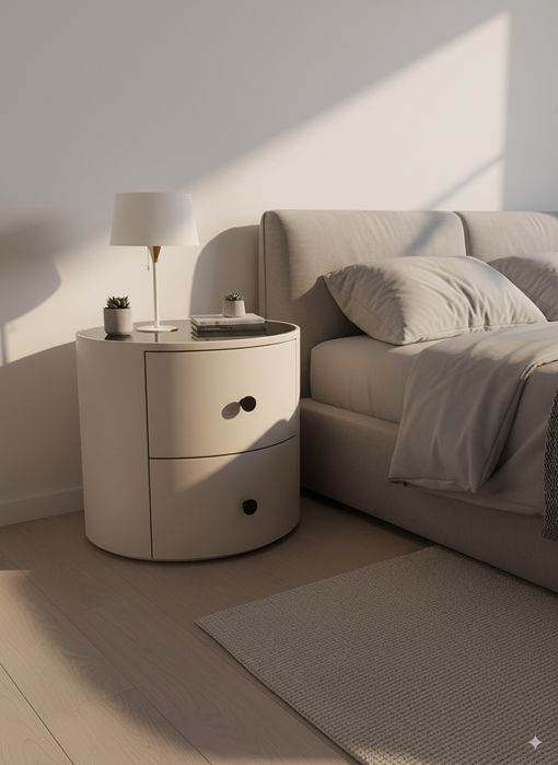 Круглая прикроватная тумба