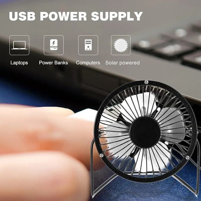 Wentylator zasilany panelem słonecznym usb
