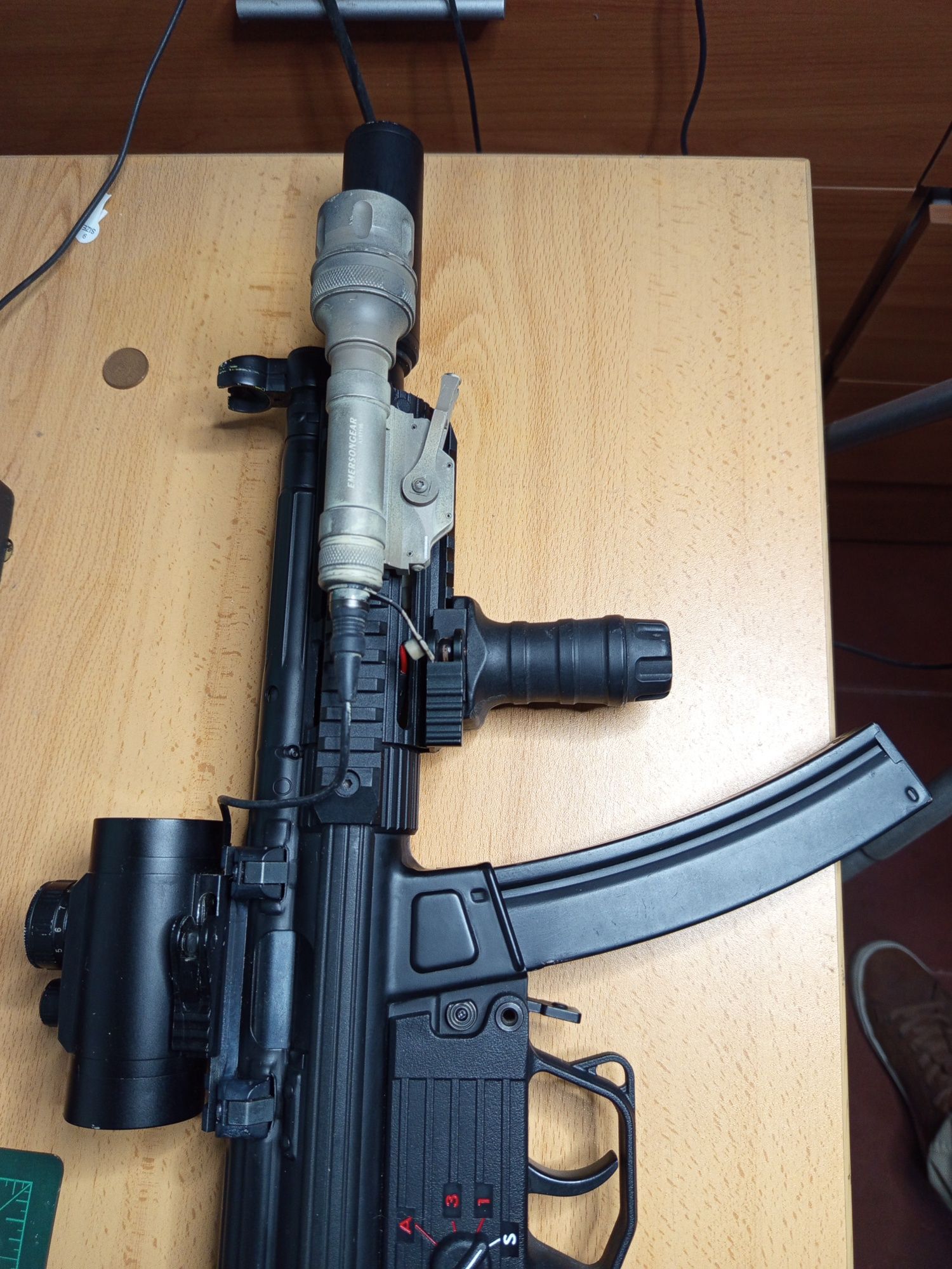 Airsoft MX5 Pro ICS mais acessórios