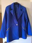 Blazer forrado azul novo L