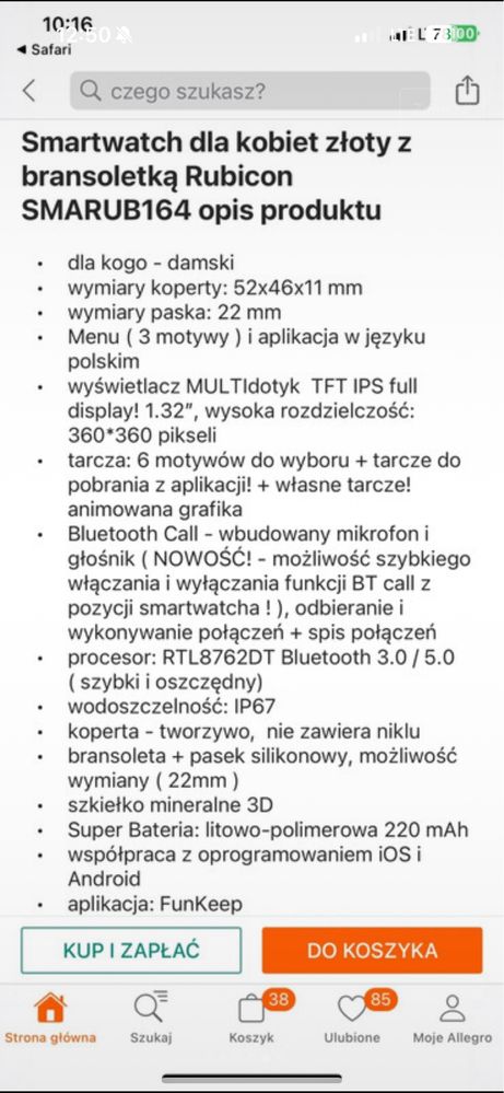 Smartwatch polecam .