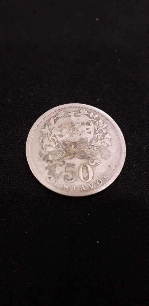 Moeda de 50 Centavos de 1931 Alpaca República Portuguesa