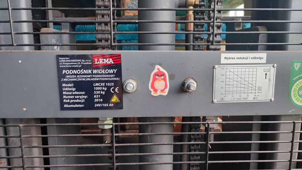 Sztaplarka wózek paletowy elektryczny