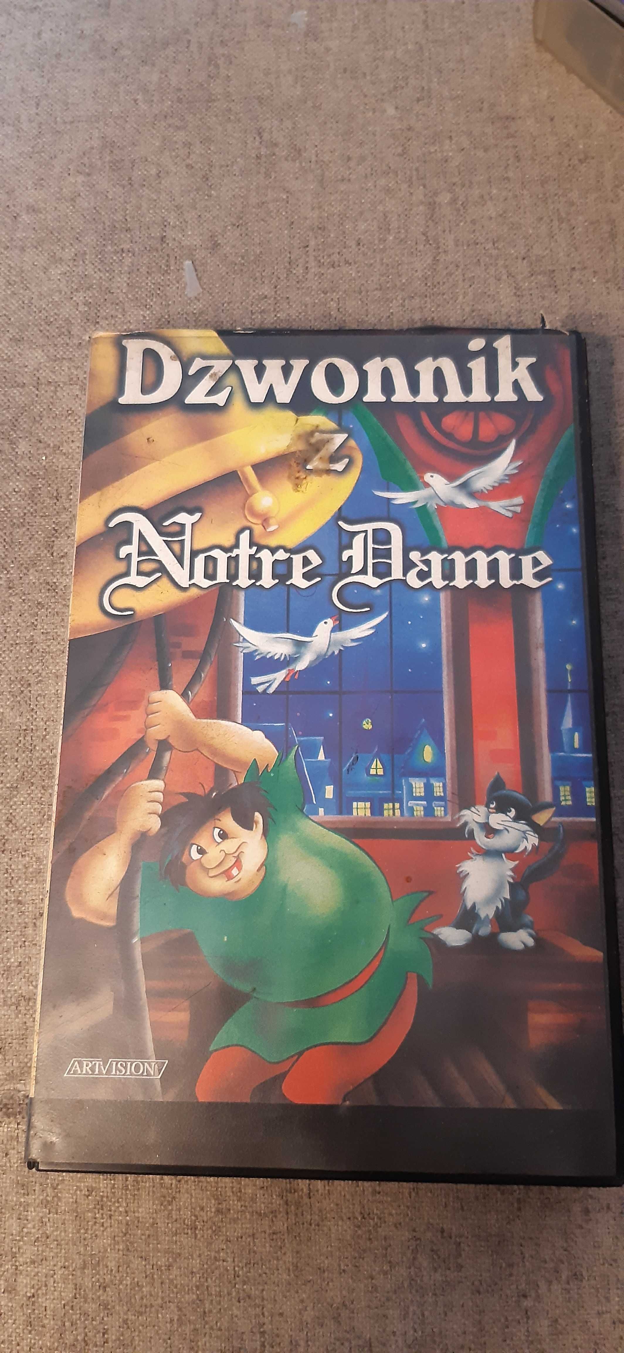 kaseta vhs bajka dzwonnik z notre dame dla kolekcjonerów prl