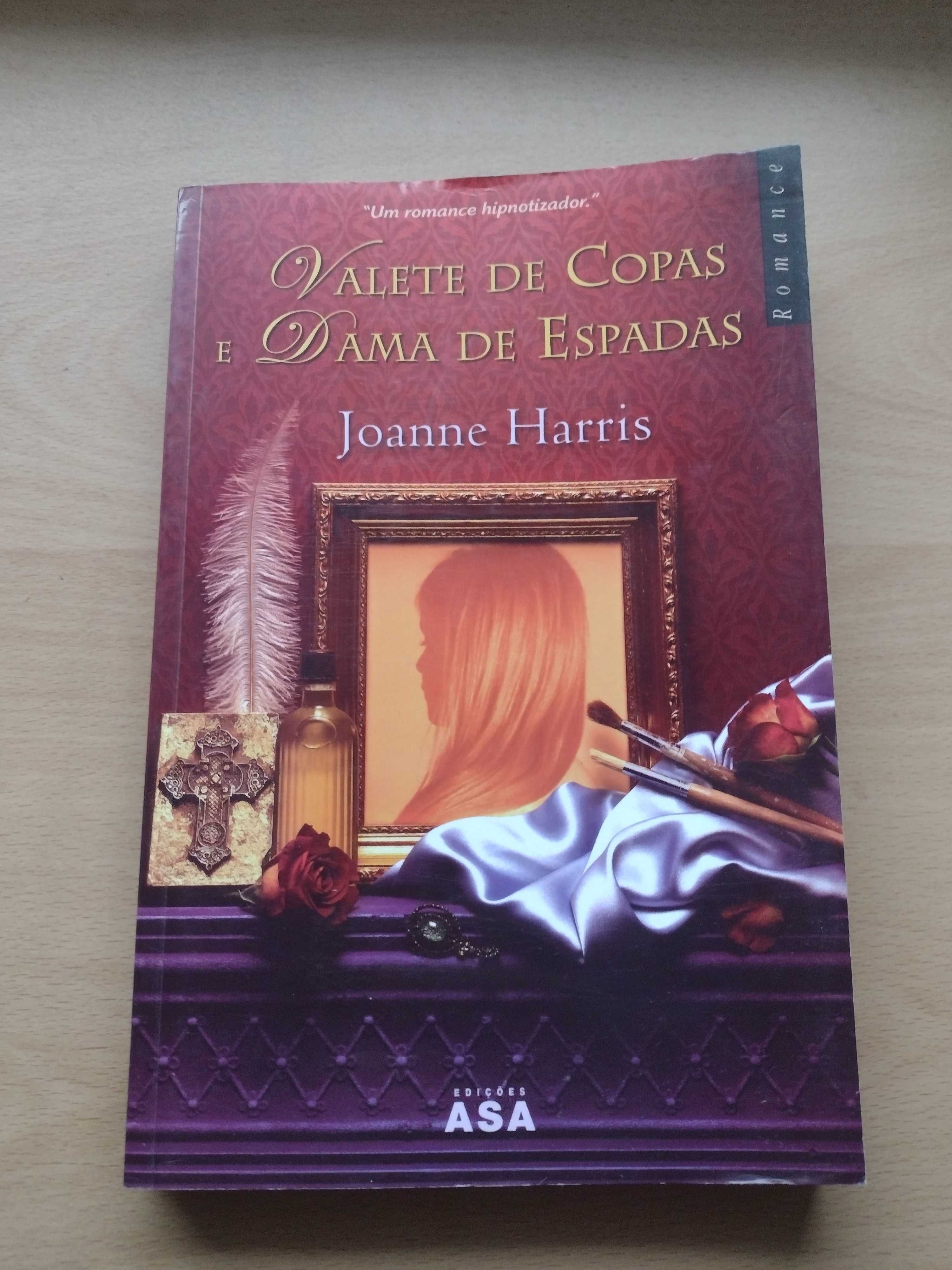 Livro "Valete de Copas e Dama de Espadas" de Joanne Harris.