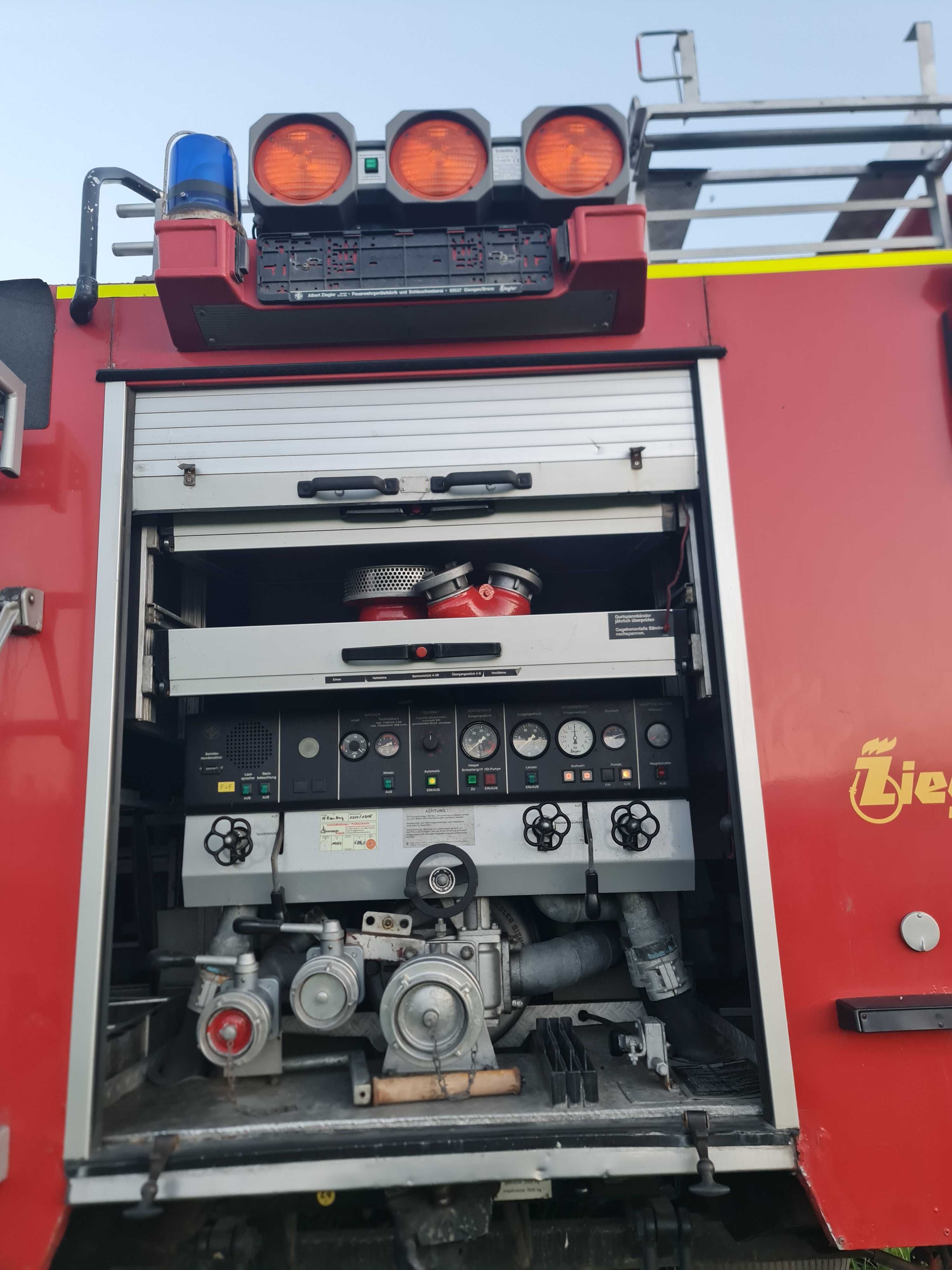 Mercedes Benz 1124 4x4 pojazd strażacki ZIEGLER straż GBA 2.5/16 MAN