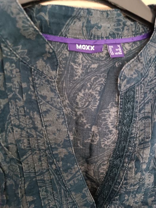 Koszula elegancka do biura granatowa Mexx S 36 bawełna 
Szerokość pod