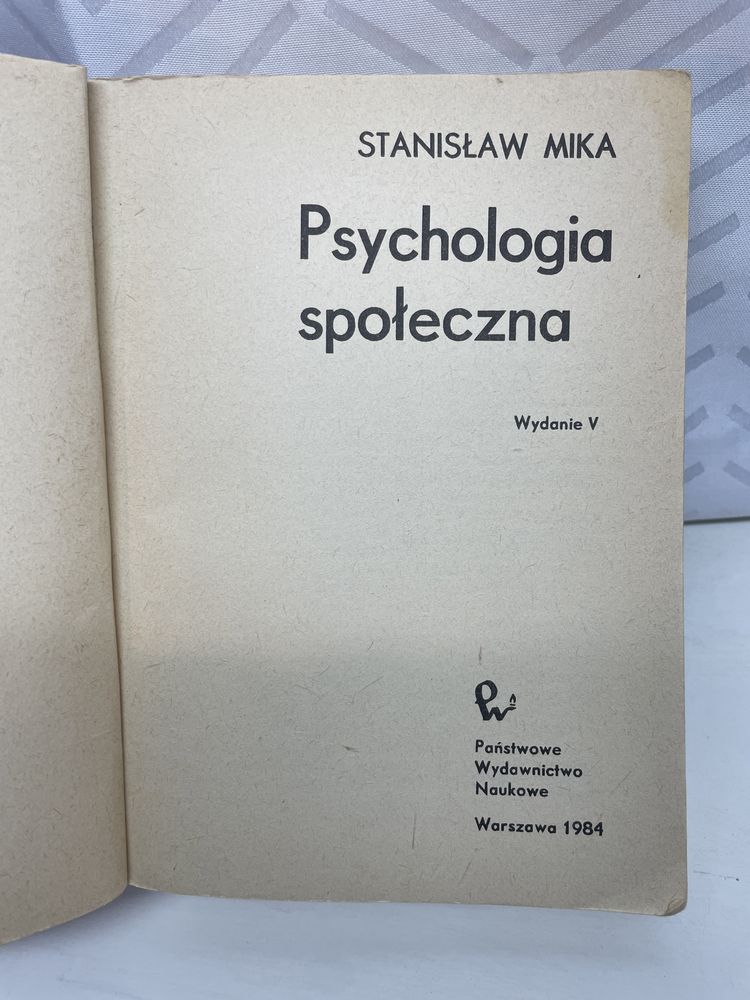 Psychologia społeczna - Stanisław Mika