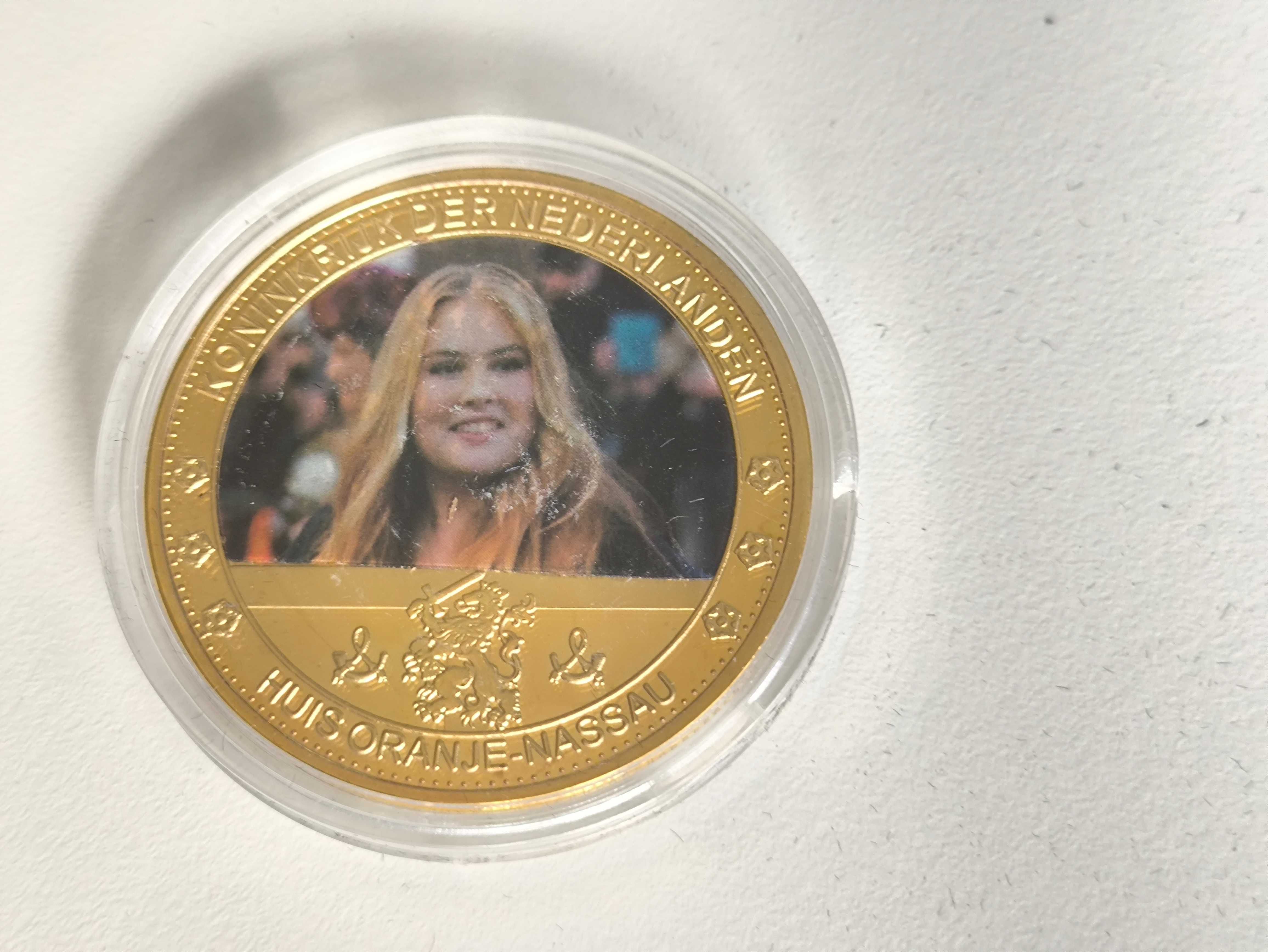 Conjunto de moedas comemorativas da família real Holanda