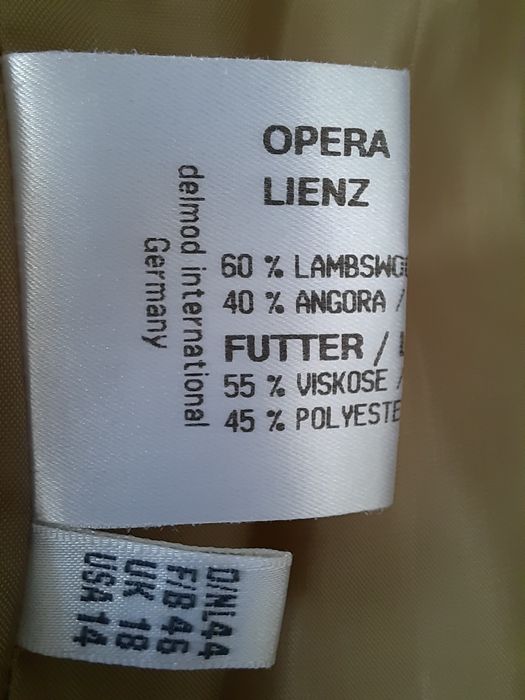 Піджак з вовни та ангори