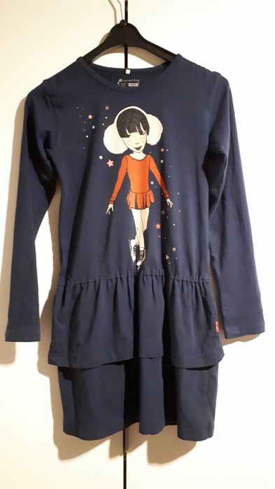 sukienka z długim rękawem rozm. 140