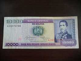 Banknot Boliwia 10 000