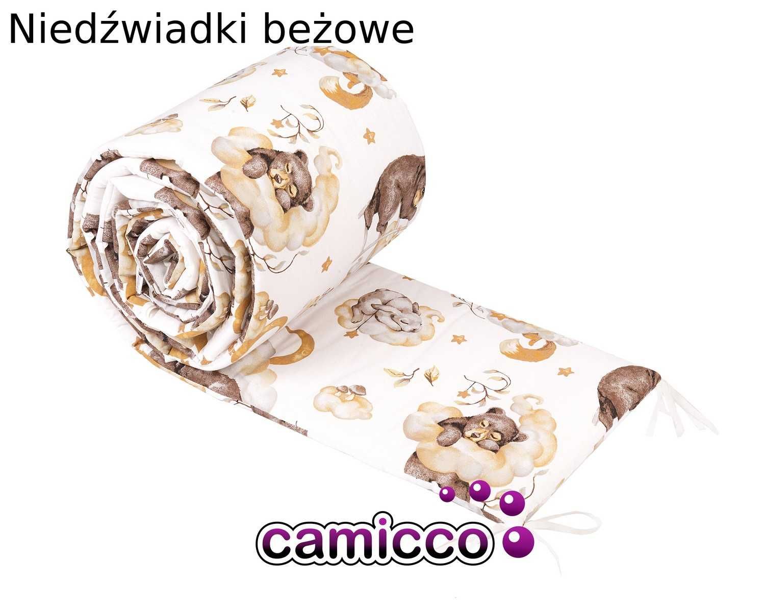 OCHRANIACZ na boczki do łóżeczka 180 x 30 cm bawełna łóżeczko CAMICCO
