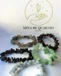 Pulseiras elásticas de pedras naturais